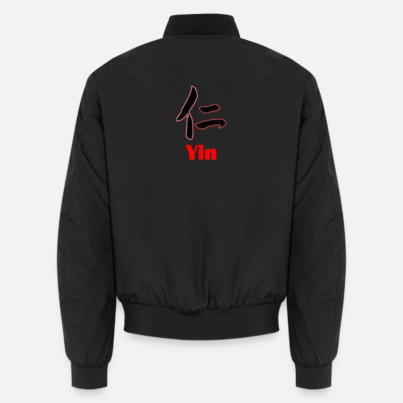 Yin Power – Ruhe im Samurai-Geist - Unisex Bomberjacke - Schwarz