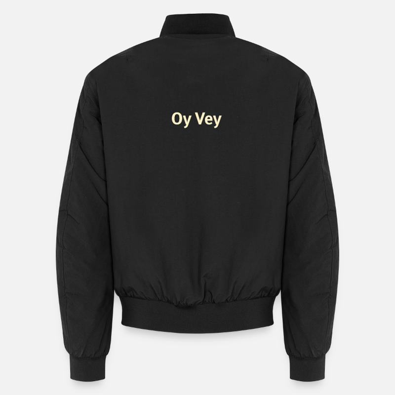 Oy Vey Exclamation - Unisex Bomber Jacket - black