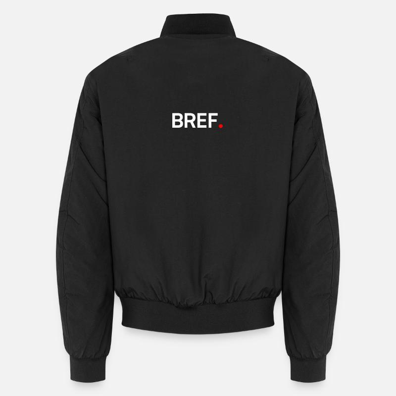 Bref humour minimal moderne - Bomber unisexe - noir