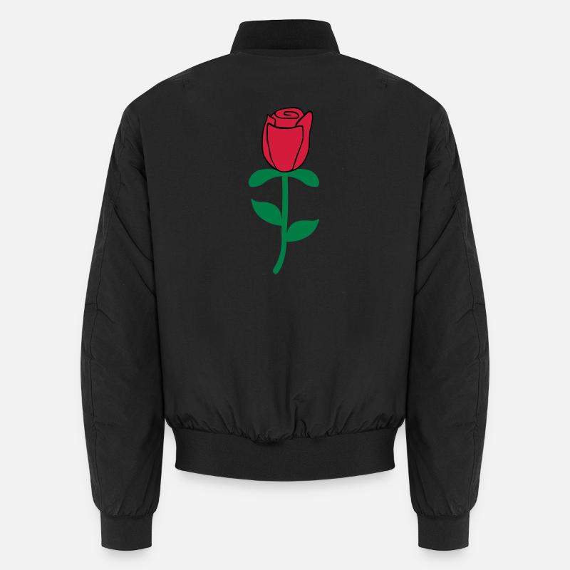 Róże - Unisex Bomberjacke - Schwarz