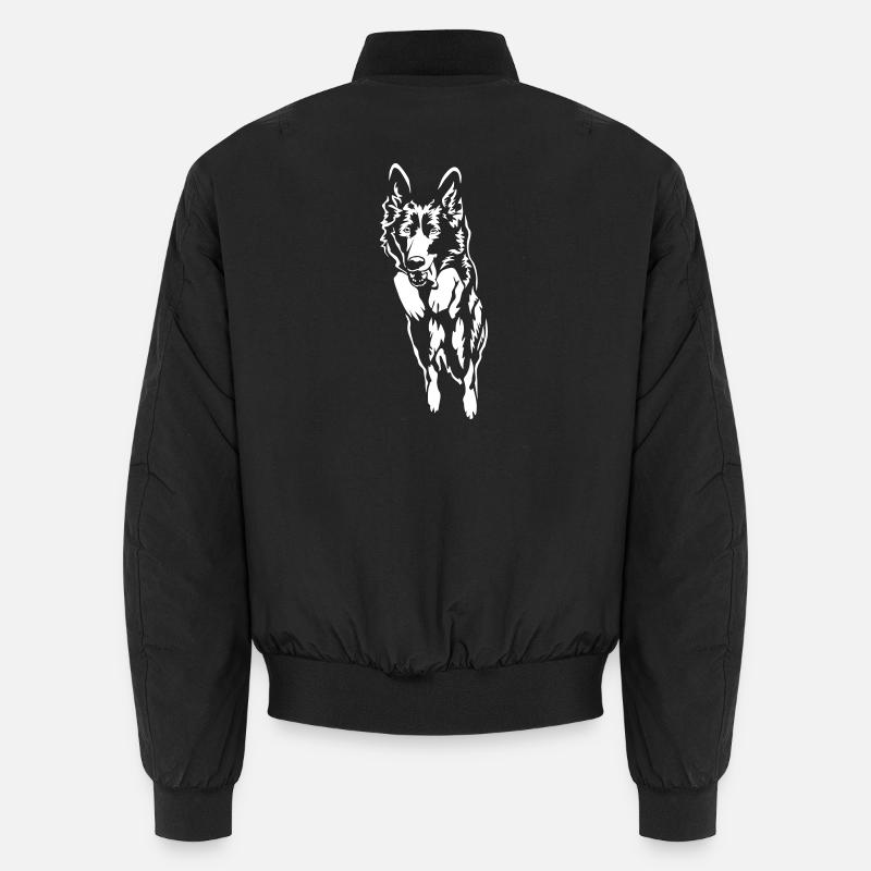 German Shepherd "Black Edition" Unisex Bomber Jacket