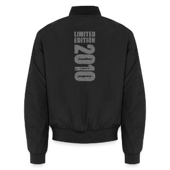 limited edition 2010 - Unisex Bomberjacke - Schwarz - Hinten - AI Model Male 185 light (185cm)
