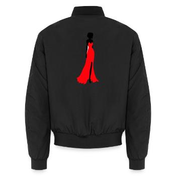 Mariée - Bomber unisexe - noir - Dos - AI Model Male 185 light (185cm)