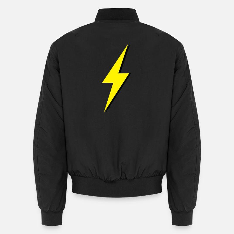 Eclair jaune et noir Bomber unisexe