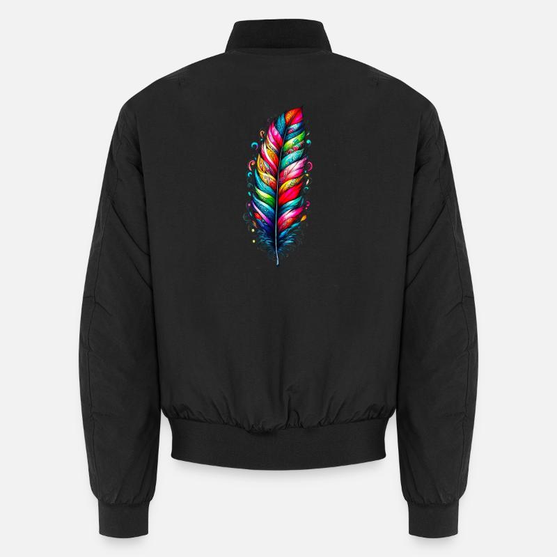 Feder - Unisex Bomberjacke - Schwarz
