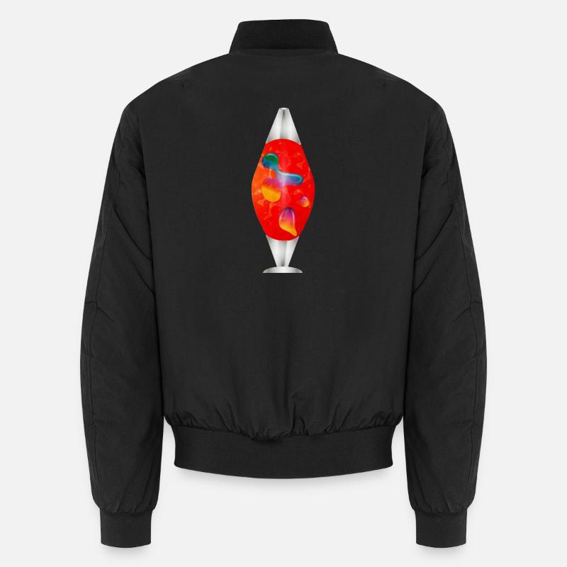 Bunte Lavalampe Illustration – Retro-Stimmung pur Unisex Bomberjacke