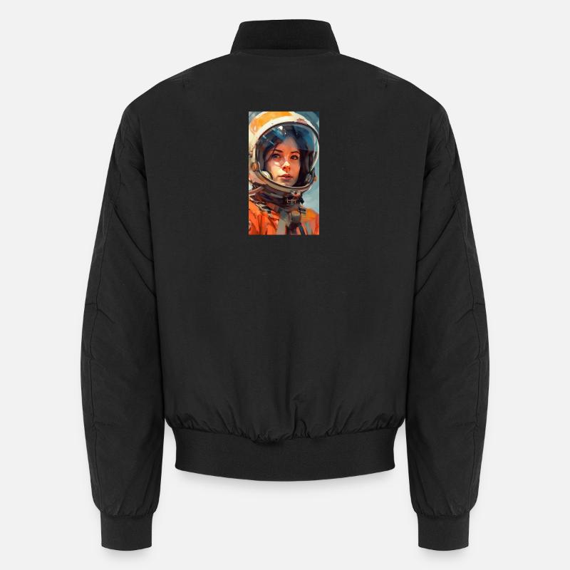 Fille de l’espace - Bomber unisexe - noir