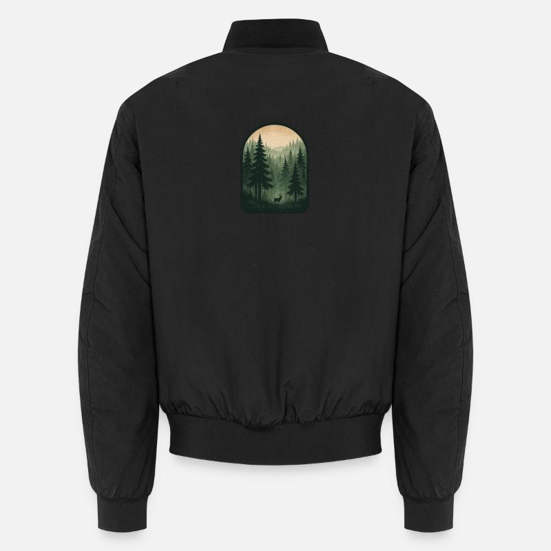 Waldgeist - Unisex Bomberjacke - Schwarz