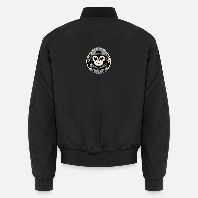 Casquette à capuche Monkey Round Bomber unisexe