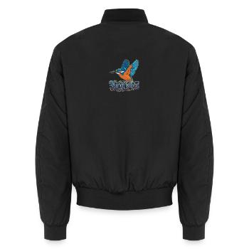martins-pêcheurs - Bomber unisexe - noir - Dos - AI Model Male 185 light (185cm)