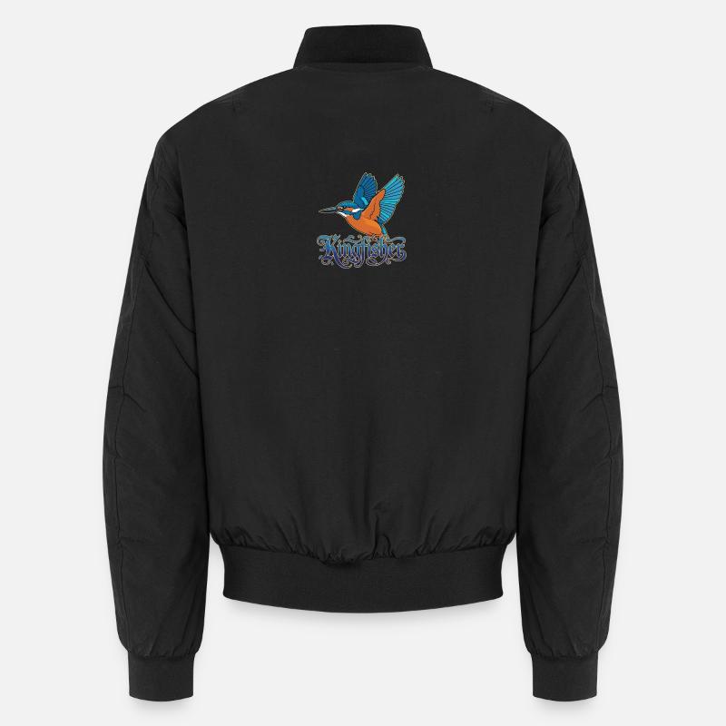 Eisvogel - Unisex Bomberjacke - Schwarz