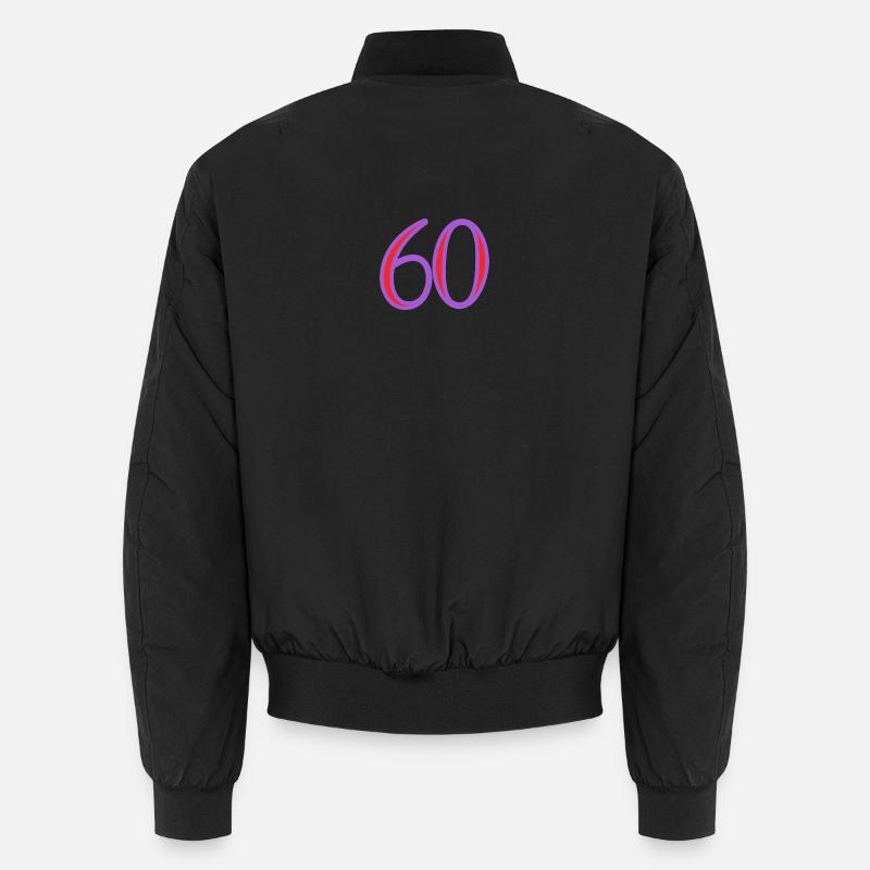 60. 60 ANS - Bomber unisexe - noir