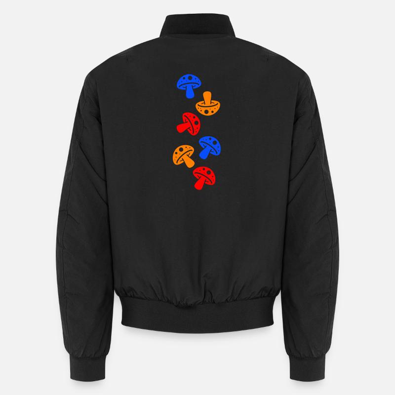 Pilze Bunt - Unisex Bomberjacke - Schwarz