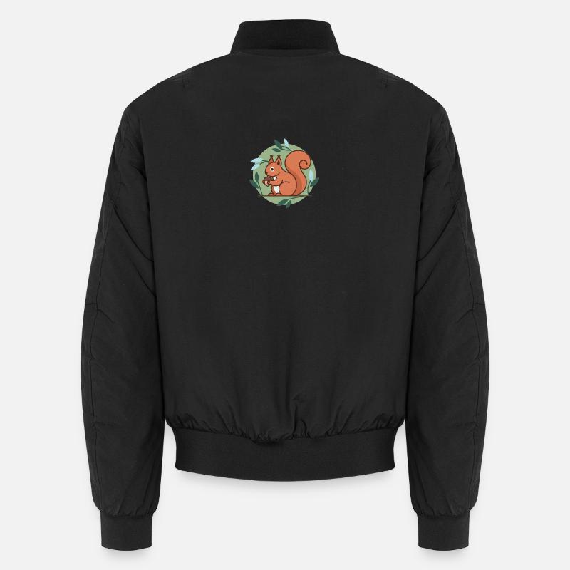 Squirrel - Unisex Bomber Jacket - black