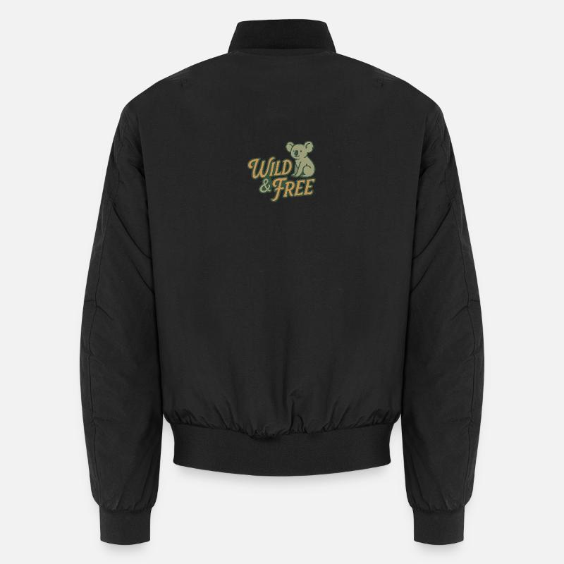 Wild & Free – Koala & Känguru Unisex Bomberjacke