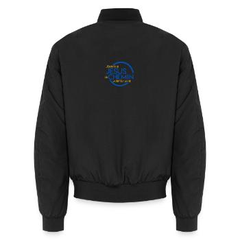 Jesus le Chemin Vérité Vie - Bomber unisexe - noir - Dos - AI Model Male 185 light (185cm)