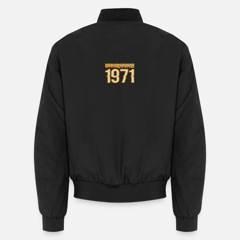 Originale Retro-Typografie von 1971 Unisex Bomberjacke