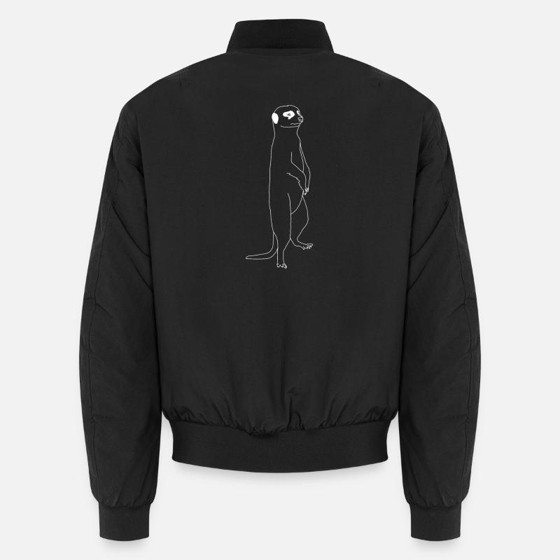 Erdmännchen lineart Unisex Bomberjacke