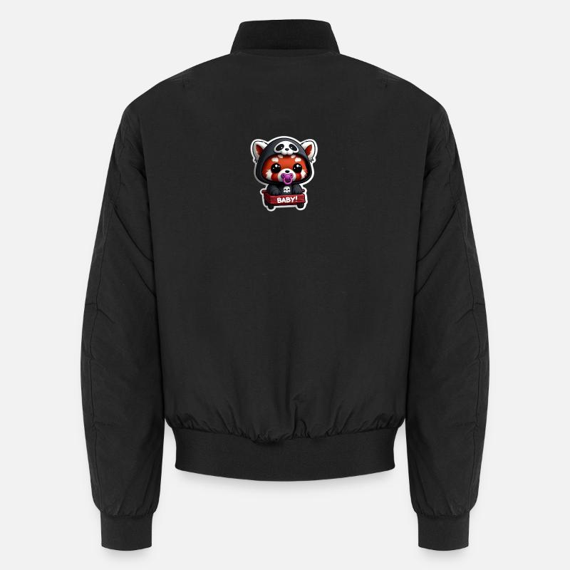 Panda bébé en capuche noir Bomber unisexe
