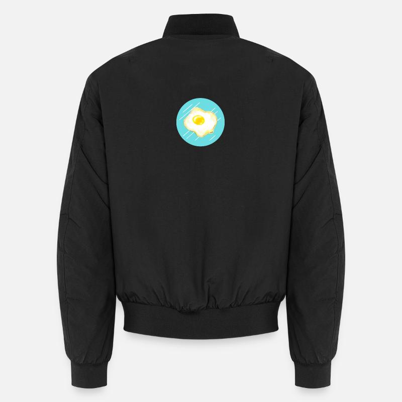 Spiegelei - Unisex Bomberjacke - Schwarz
