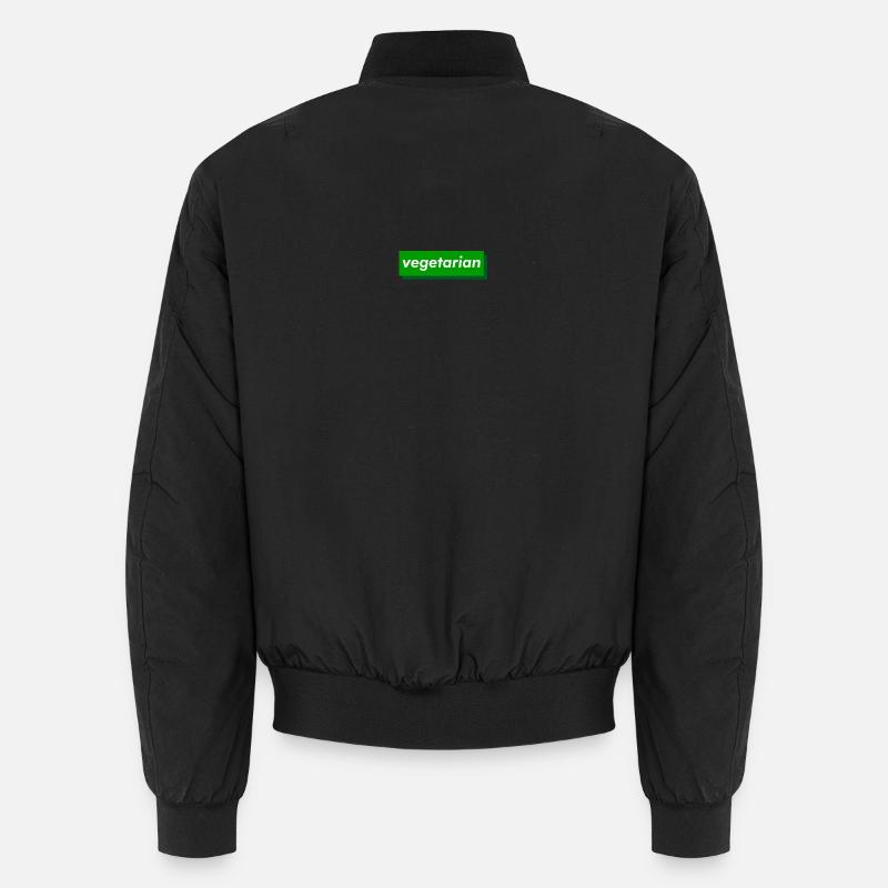 vegetarian - Unisex Bomberjacke - Schwarz