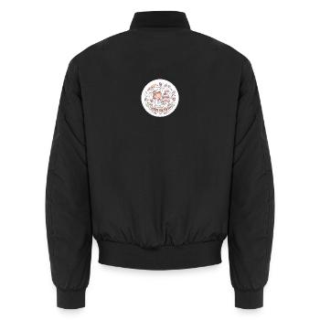 Hobby-Bäckerin Kuchenzauber - Unisex Bomberjacke - Schwarz - Hinten - AI Model Male 185 light (185cm)