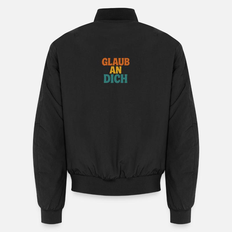 Glaub an Dich - Unisex Bomberjacke - Schwarz