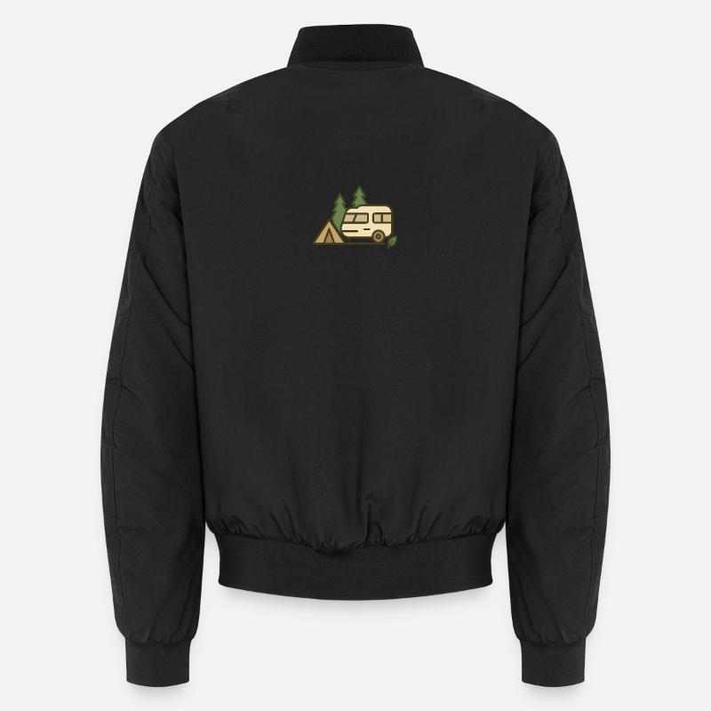 Abenteuer Camping Naturdesign Unisex Bomberjacke