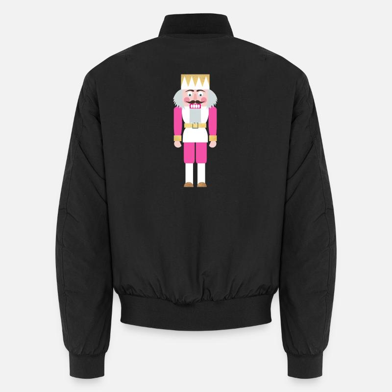 Nutcracker pink decoration Christmas Xmas Christmas Unisex Bomber Jacket