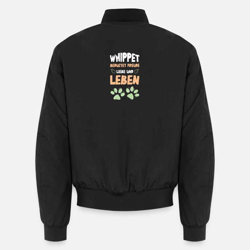 Conception de la vie amoureuse Whippet Bomber unisexe