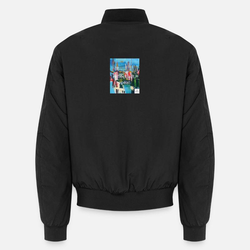reflect.act.repeat I statement styles I art 2 wear Unisex Bomberjacke
