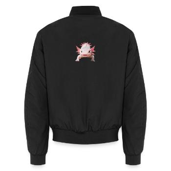 Joyeux Axolotl - Bomber unisexe - noir - Dos - AI Model Male 185 light (185cm)