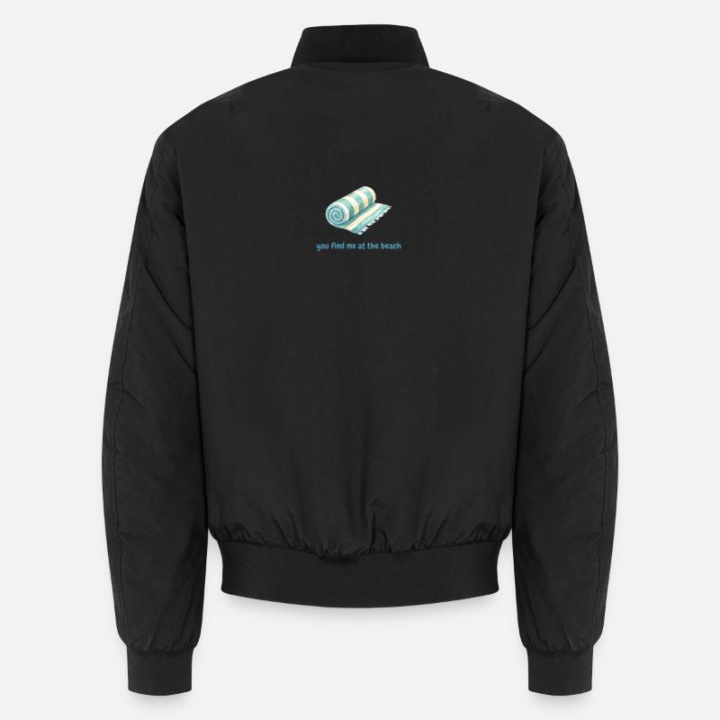 Tu me trouves à la plage Bomber unisexe