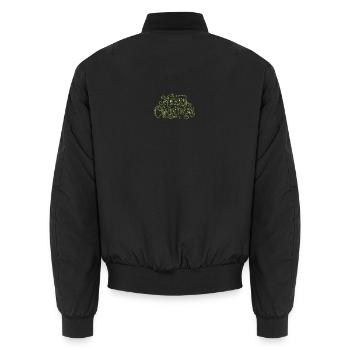Message de Noël Vintage Vert - Bomber unisexe - noir - Dos - AI Model Male 185 light (185cm)