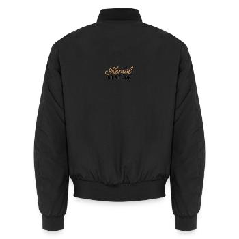 Ataturk - Bomber unisexe - noir - Dos - AI Model Male 185 light (185cm)