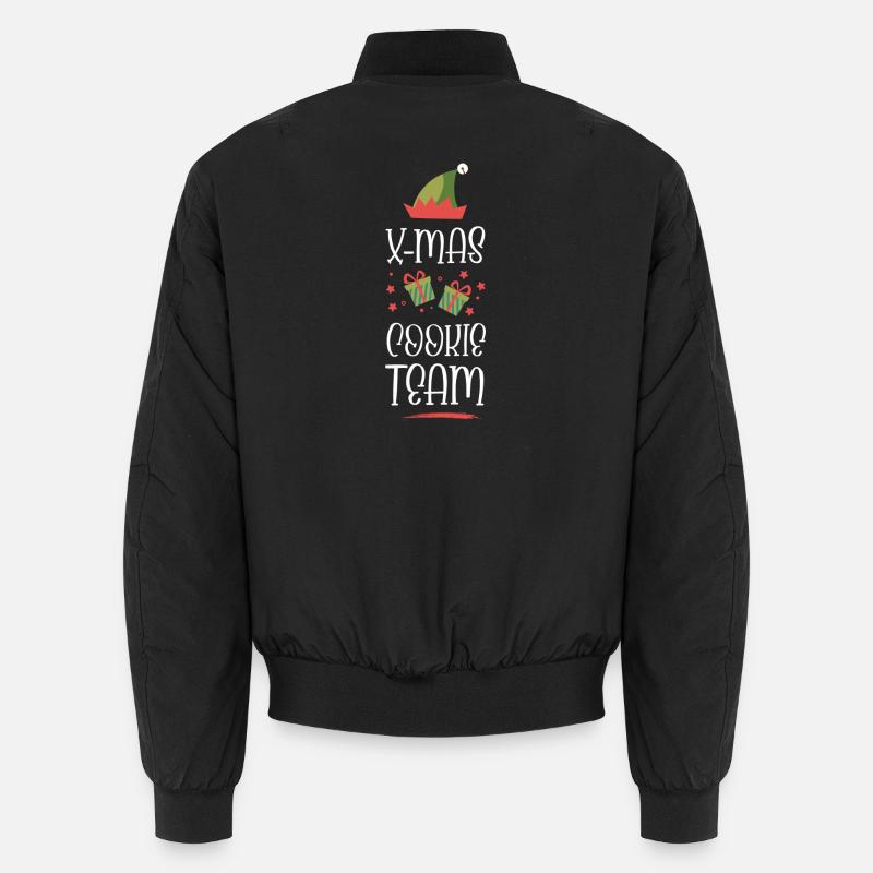 X-Mas Kekse Team - Unisex Bomberjacke - Schwarz
