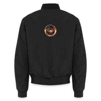 Car Rim - Unisex Bomberjacke - Schwarz - Hinten - AI Model Male 185 light (185cm)