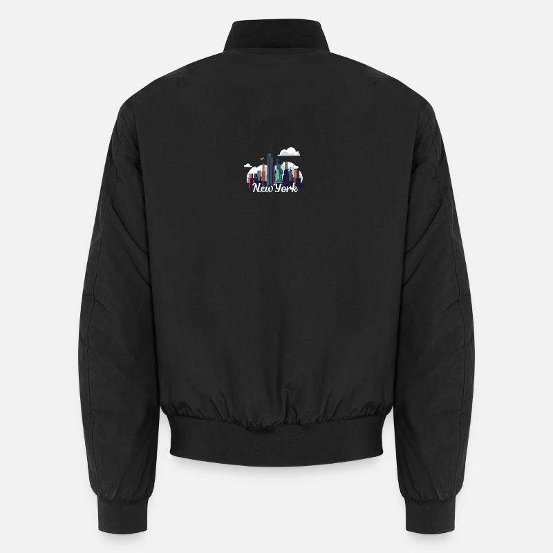 New York Skyline Splash Unisex Bomber Jacket