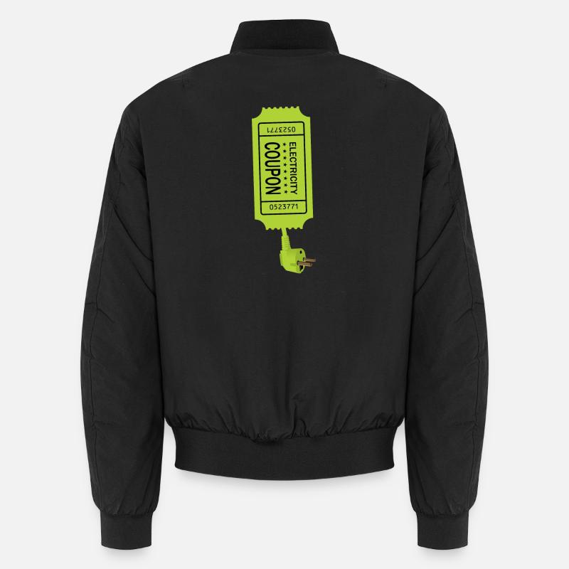 Strom Coupon - Unisex Bomberjacke - Schwarz