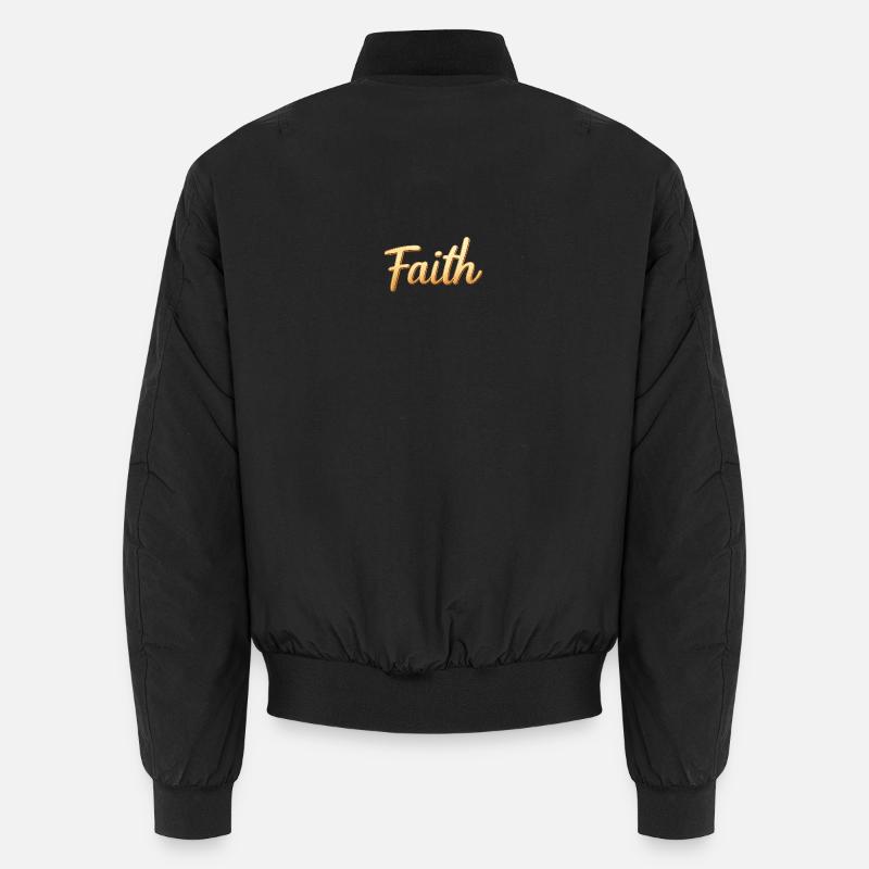 Glaube – Trage, was du glaubst. - Unisex Bomberjacke - Schwarz