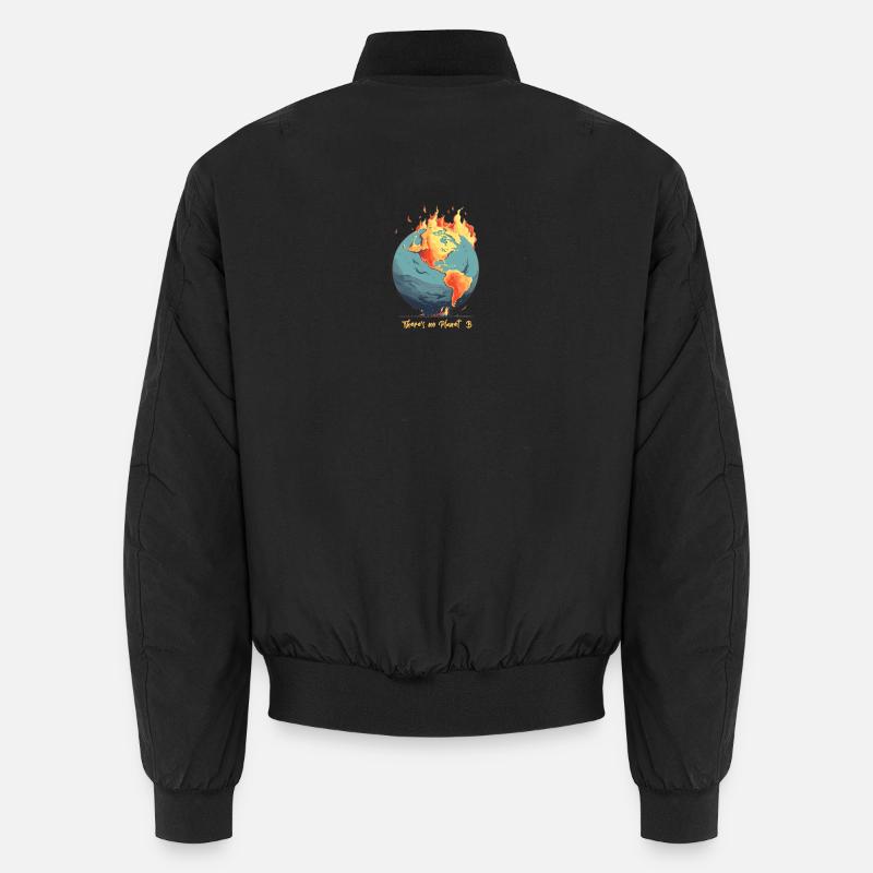 The world is on fire Unisex Bomber Jacket
