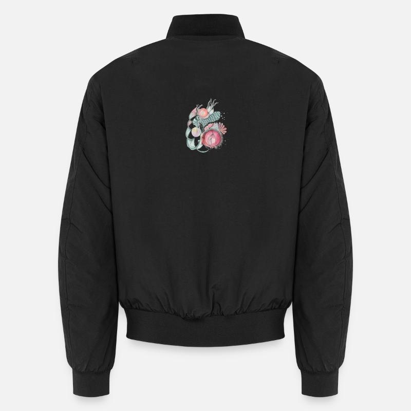 Mer de fleurs Wave Art Bomber unisexe