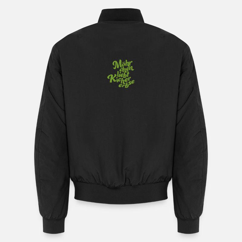 Logo without background green - Unisex Bomberjacke - Schwarz
