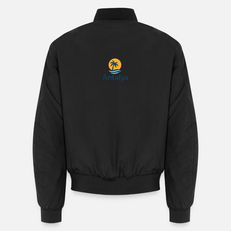 Antalya Palmenstrand Sonnenlogo Unisex Bomberjacke