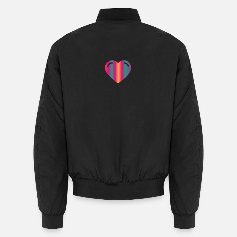 COEUR. COUPLE. JUST MARRIED. EVJF. SAINT VALENTIN. Bomber unisexe