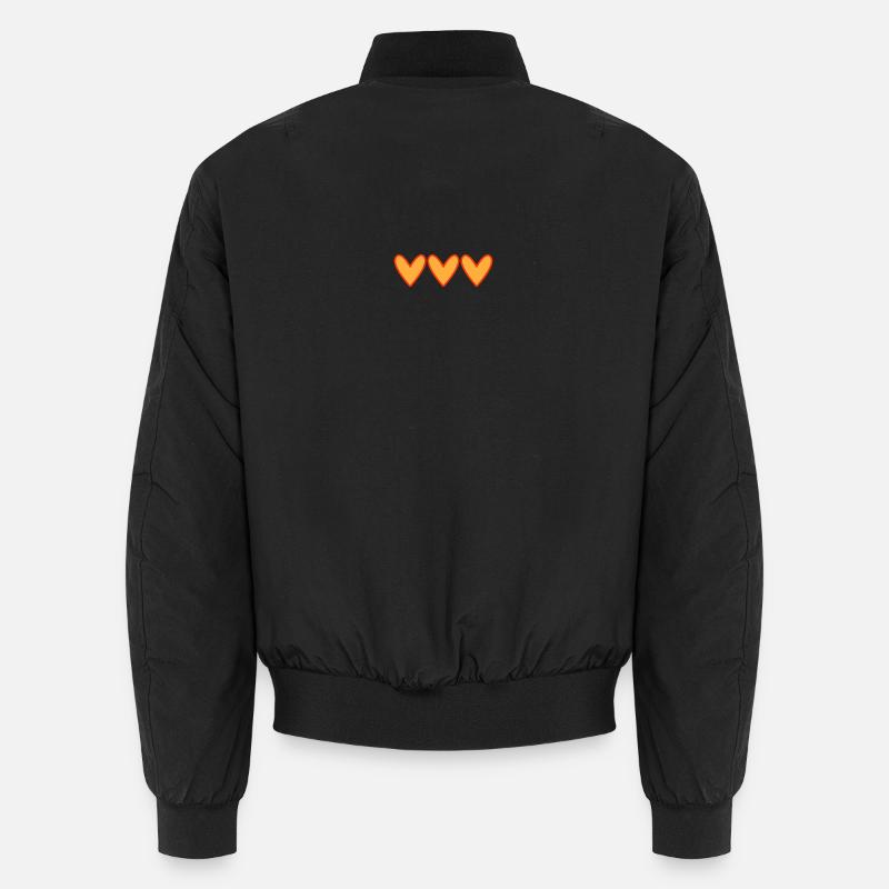 Herz - Unisex Bomberjacke - Schwarz