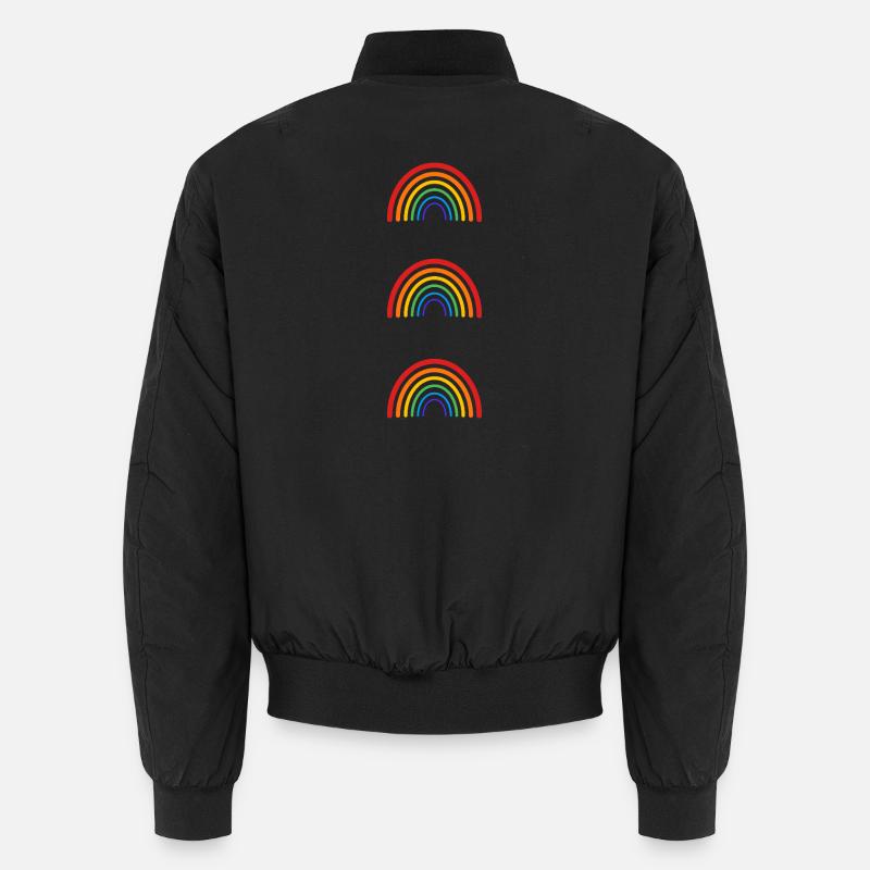 LGBT Rainbow - Unisex Bomberjacke - Schwarz