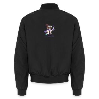 Daten Alchemist - Unisex Bomberjacke - Schwarz - Hinten - AI Model Male 185 light (185cm)