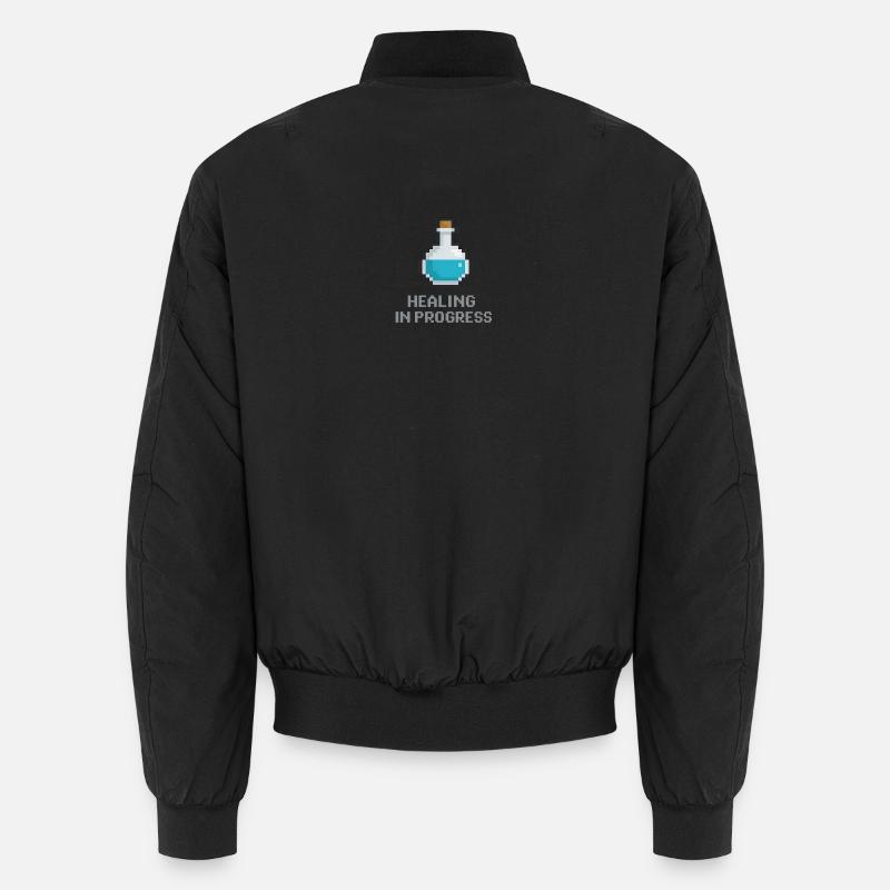 Pixel-Heiltrank Unisex Bomberjacke