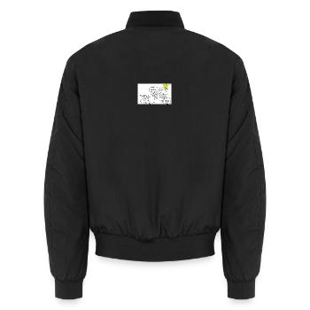 Stein_ist_der_bessere_Kanzler - Unisex Bomberjacke - Schwarz - Hinten - AI Model Male 185 light (185cm)